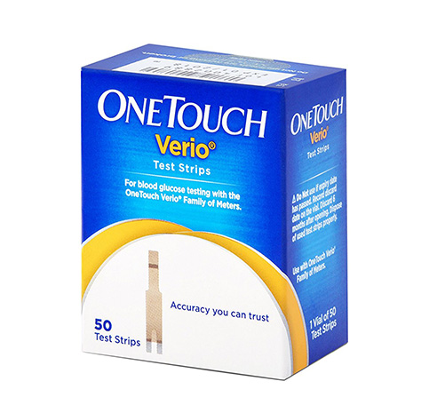 OneTouch Verio Blood Glucose Test Strips Vial